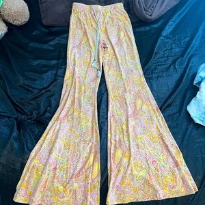 Patterned Flare Pants Size S